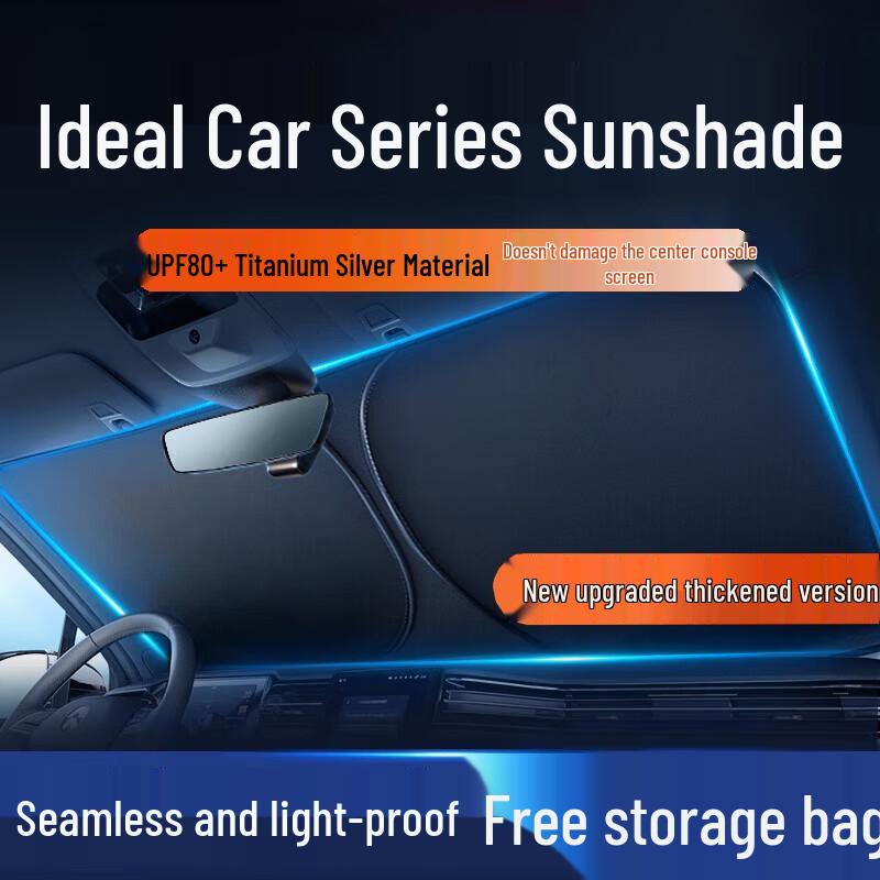 Li Auto L6/L7/L8/L9/i6 Front Windshield Sunshade: Heat Insulation & UV Protection Cover