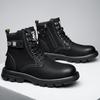 Herren Martin Stiefel 2025 neu Winter Samt verdickt Baumwollschuhe lässiger Trend High-Top vielseitig warme Stiefel