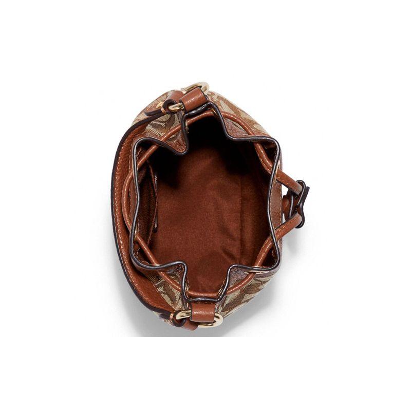 Coach Dempsey Classic Monogram Bucket Bag Women Shoulder Bag Brown C5639-IMT1O