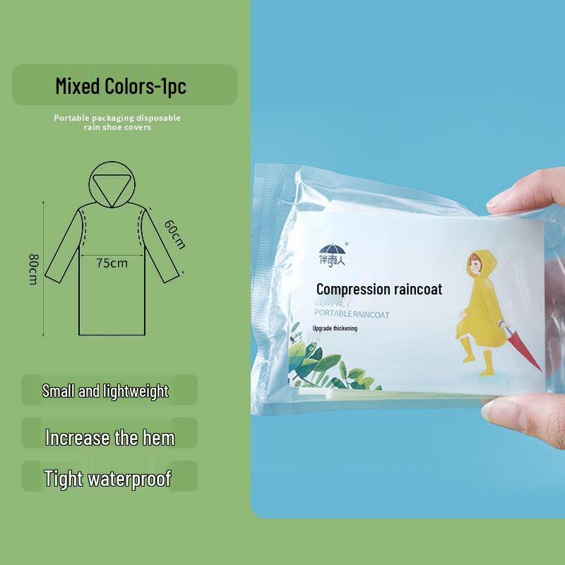 Children s Waterproof Disposable Raincoat - Portable One-Piece Cape for Hiking, Rafting, Camping, and School.