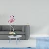 Flamingo Resin Bird Sculpture Modern Art Figurine with Metal Stand for Garden Pond Flowerbed And