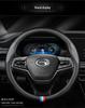 Trumpchi GS4 Leather Steering Wheel Cover 2022: Non-Slip, Carbon Fiber Handle, Hand-Sewn.