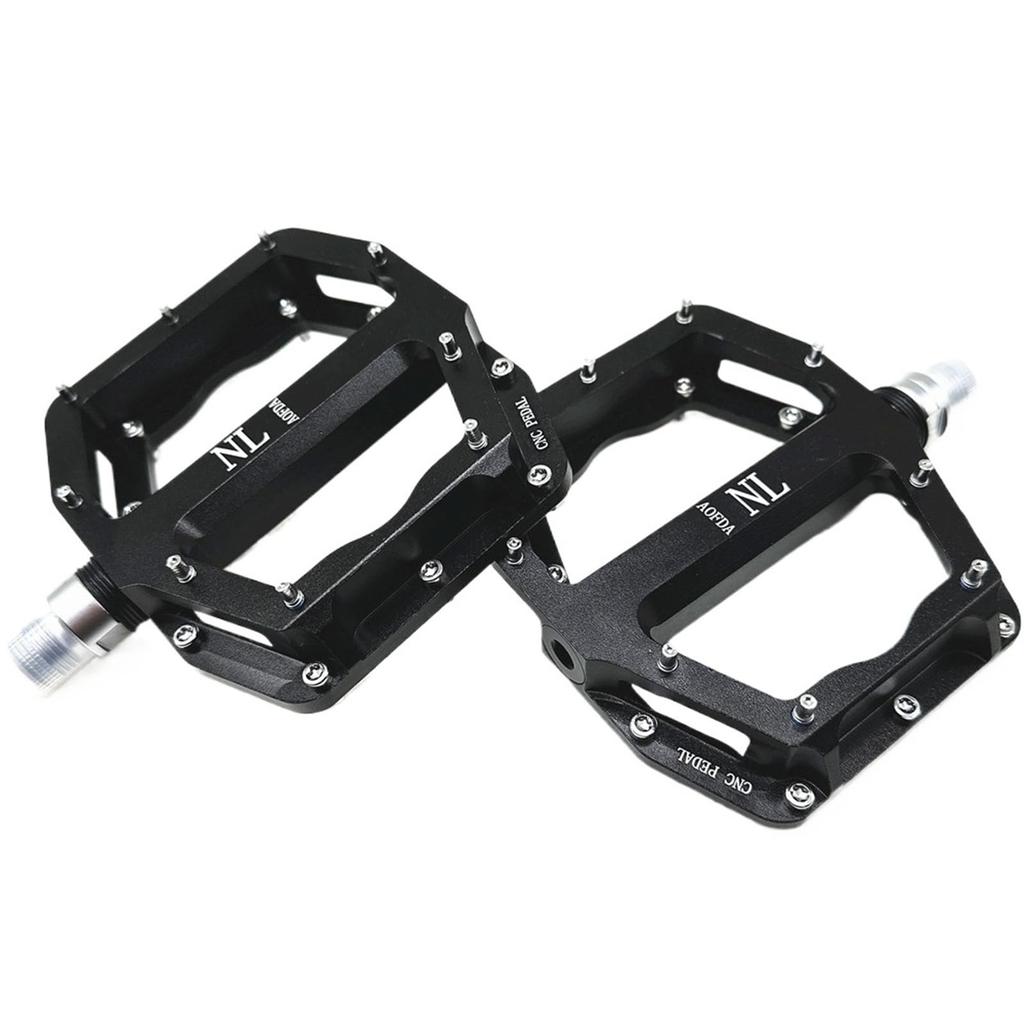 Breite Flache Mountainbike-Pedale - CNC-Aluminiumlegierung Lager Anti-Rutsch-Pedale für MTB Downhill Fahrradteile