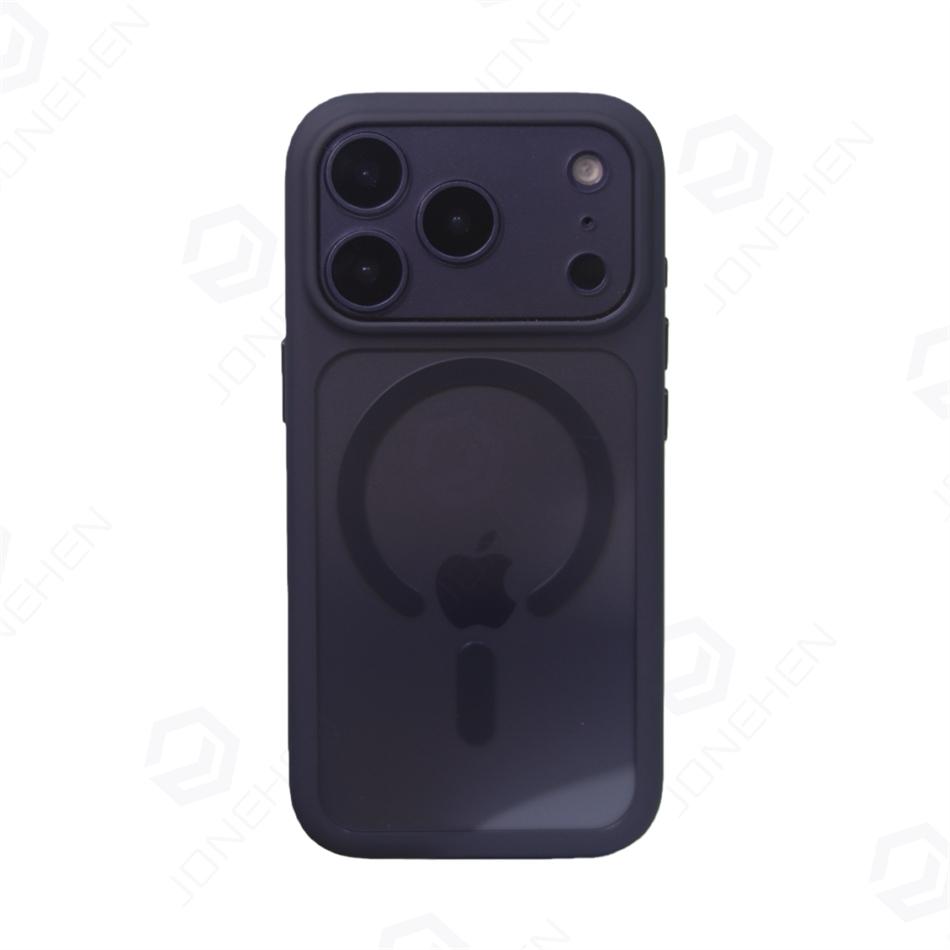 Magnetic Transparent Lens Acrylic Case For For Iphone 17 16 Pro Max Air Hybrid Soft Frame Camera Control Button Cover For