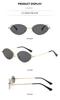 Trendy Euro-American Metal Frame Small Sunglasses for Women: Retro Street Style with High-End Appeal