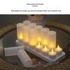 LED Rechargeable Candle Lights: Flame Simulation Christmas Tea Light Decorations