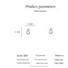 2023 Trendy Double-Layer Interlocking Micro-Paved Diamond Earrings: Exquisite Versatile Stud Accessories for Women.