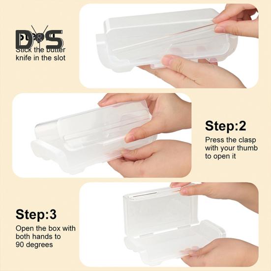 Butter Keeper Box with Lid Cutter Leak-Proof Butter Storage Container for Fridge French Butter Dish Countertop Butter Box Home Kitchen Accessories