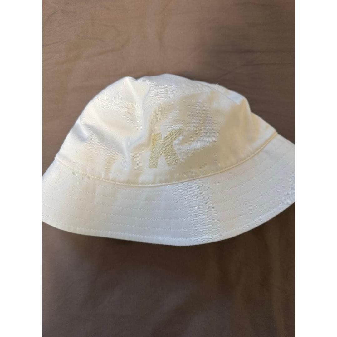 Used Kith bucket hat white 100% cotton