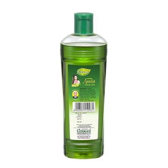 Girnar Natural Hair Oil with Amla, Anti Dandruff and Anti Hair Fall Formula, Amla Herbal Hair Oil500ml For Women And Men