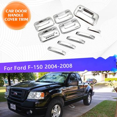 Ford F-150 Lobo MK11 P221 2004 2005 2006 2007 2008 Króm Autó Ajtókilincs Fedél Díszléc 10 DB-os Készlet Króm Stílus