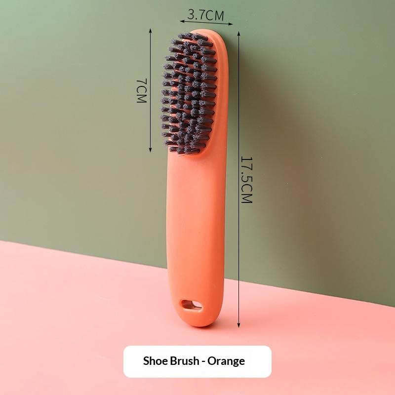 

Long Handle Household Cleaning Brush - Multi-Purpose Soft Bristle Shoe & Laundry Brush For Home, Car, And Daily Use OG2