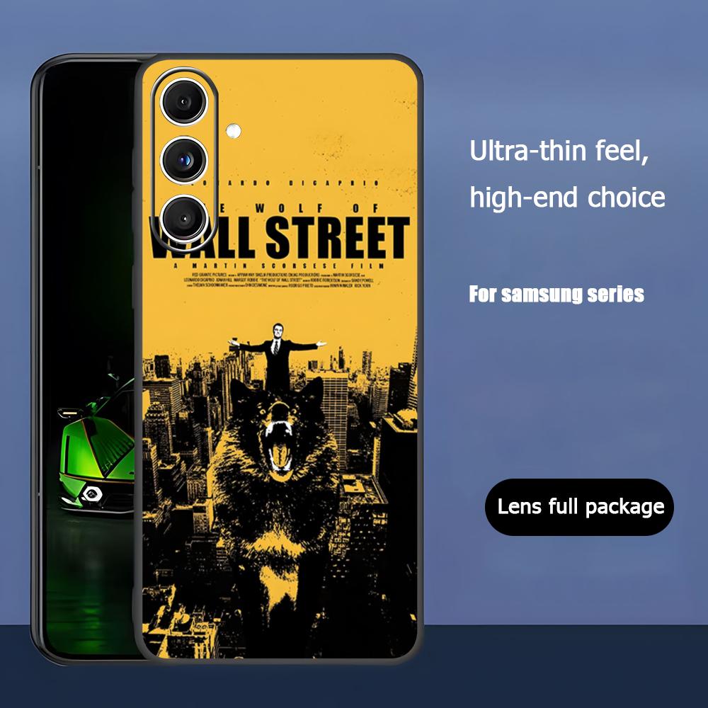 The Wolf of Wall Street Movie Phone Case For Samsung Galaxy S25 S24 S23 S22 S21 S20 Plus Ultra Note20 Soft Black