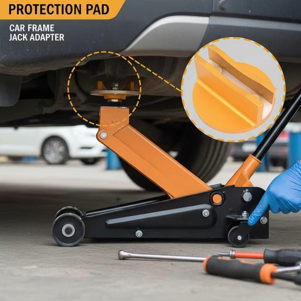 Aluminum Zinc Zinc Alloy Jack Pad Adapter Grooved Design Pinch Weld Adapter  Vehicle Floor Jack