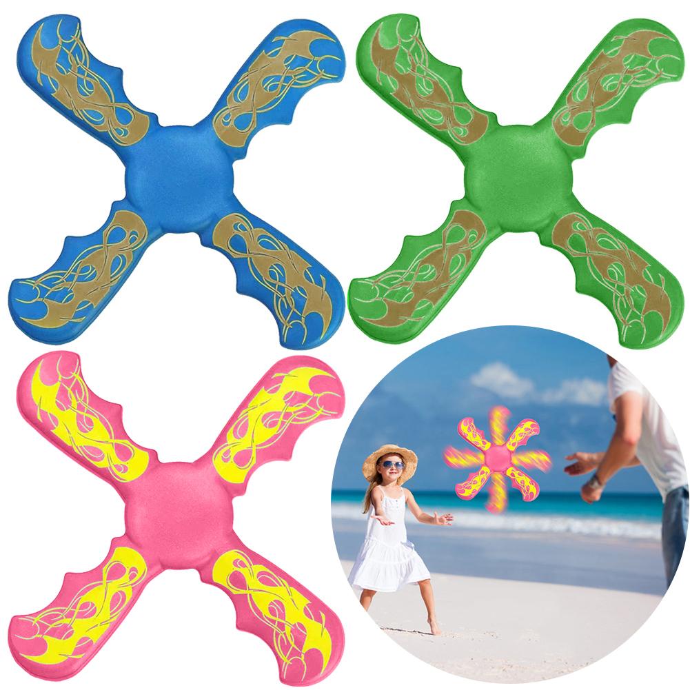 Outdoor Toys Boomerang Flying Disc for Kids and Adults Portable Outdoor Sports Play Fun Summer Game