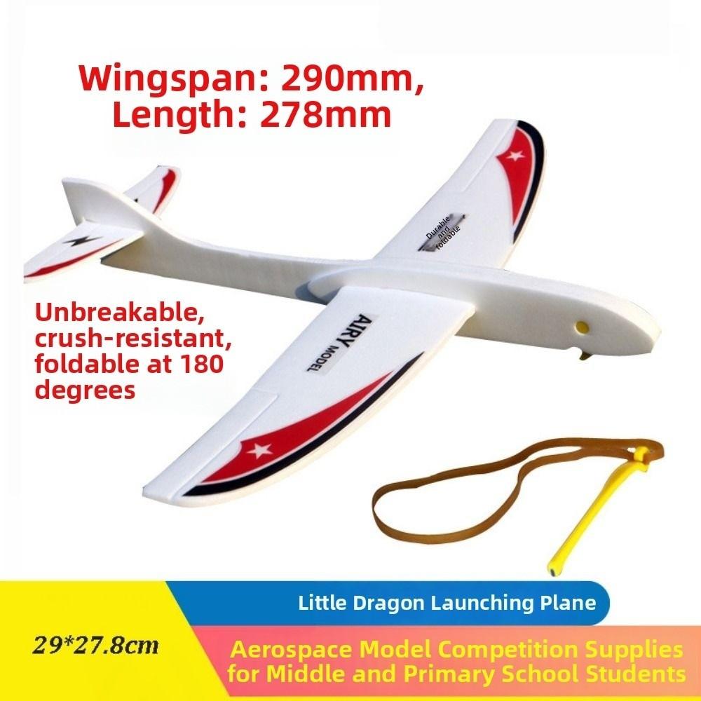 High Quality PP Foam Foam Airplane Launcher Toy Ligthweight 29*27.8cm Bubble Plane Glider Kids Catapult Aircraft Outdoor