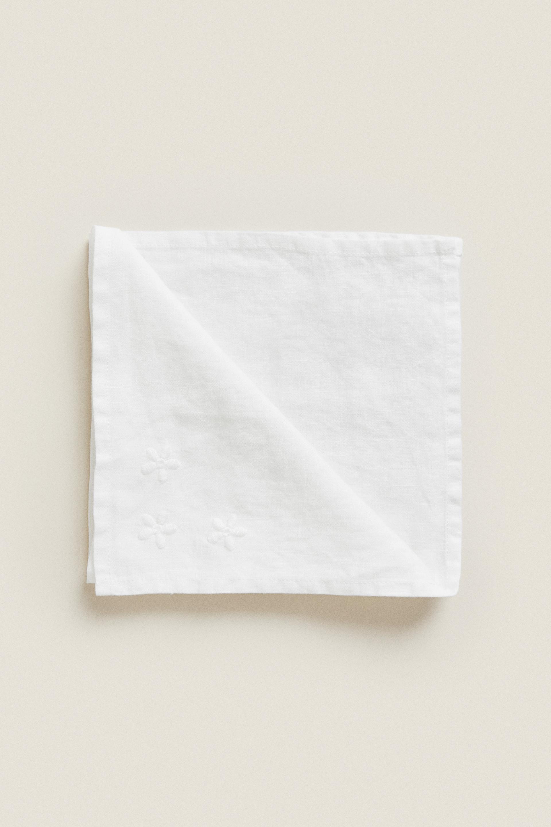 

LINEN NAPKINS WITH EMBROIDERY (PACK OF 2)