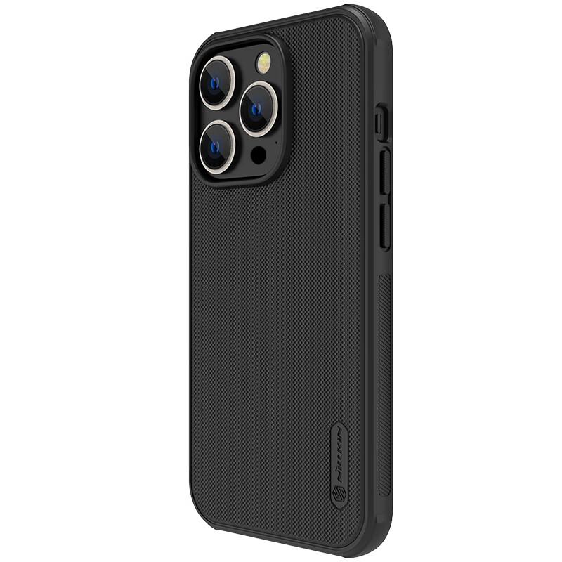 IPhone 14 Pro Max Case, Full Protection, Matte Anti-Slip Airbag Shockproof Dirt-Resistant Phone Cover, Hard with Soft Edges, Thin Black