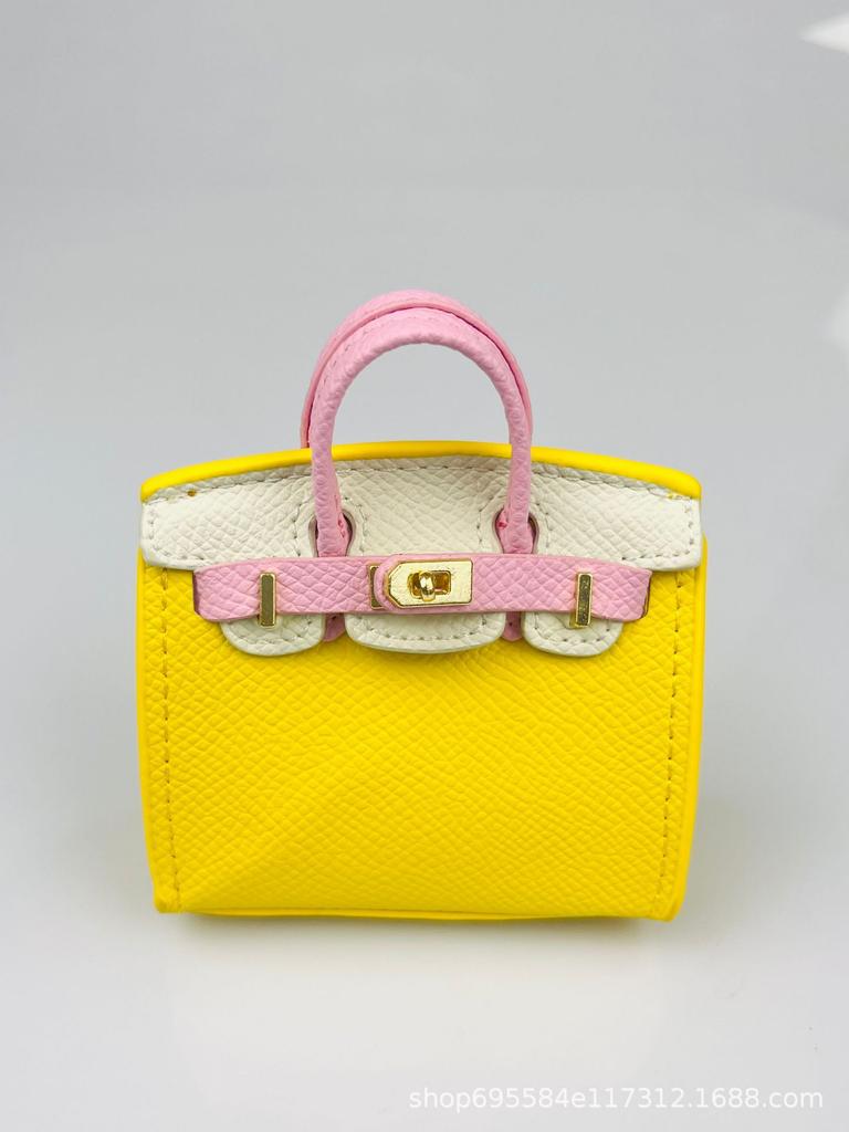 New mini candy color platinum bag pair touch blind box same bag earphone bag creative bag pendant key contrast color