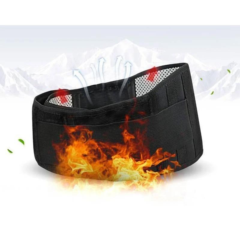 Verstellbarer Turmalin automatischer Heizmagnetgürtel Taillengürtel Stütze Rücken Taillenstützhalter Doppelgürtel AJA Taille