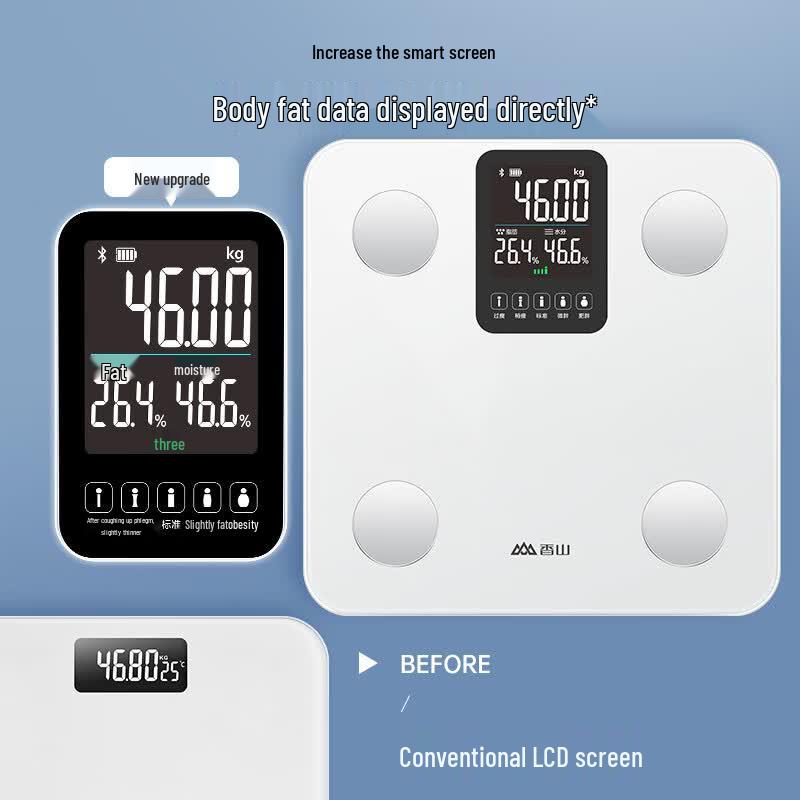 Xiangshan Smart Bluetooth Body Fat Scale with Large LCD (CN version)