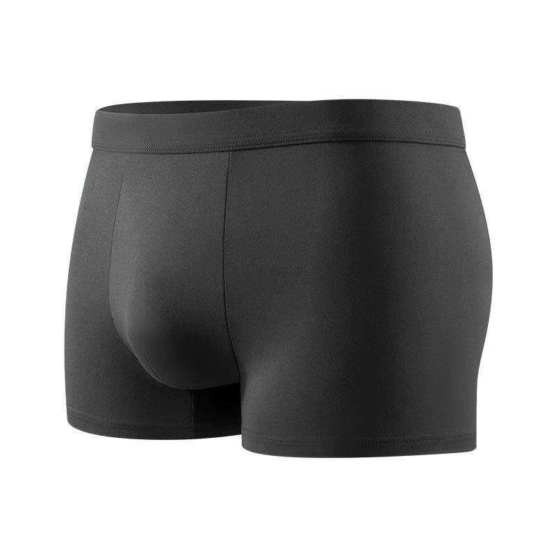 Men's Plus Size New Solid Color Antibacterial Skin-friendly Comfortable Cool Breathable Mid Waist Underwear