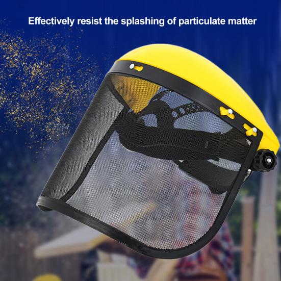 Bezpečnostní obličejový štít se síťovým hledím Větraná ochranná přilba Bezpečnostní štít pro práci v lesnictví Práce na dvoře Pletí