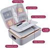 Document Bag with Lock Fireproof 3 Layer File Storage Case with Water Resistant Zipper Document Safe Portable Travel Home Organizer Bag