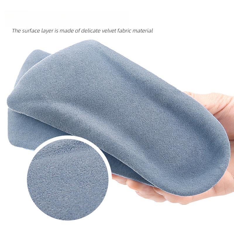 Inner Heightening Insole Men's and Women's Soft Double-layer Invisible Inner Heightening Seven-point Pad Honeycomb 2cm Suede Half-size Pad