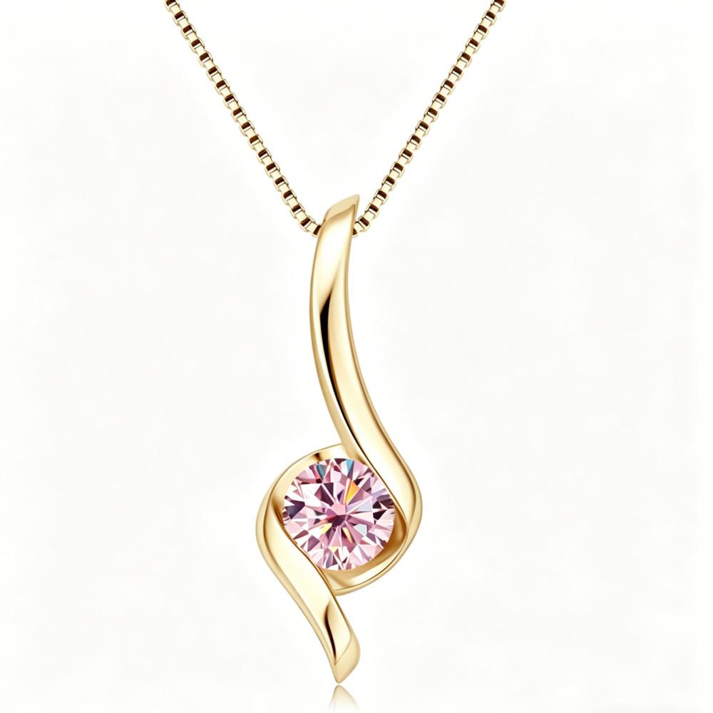 6.5mm Luxury High End Moissanite Necklace 925 Sterling Silver Clavicle Chain D VVS1 Exquisite Fashion Jewelry For Women