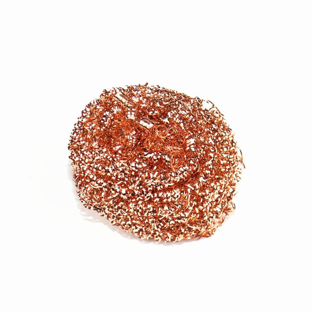 Dishwashing Desoldering Soldering Kitchen Copper Coated Cleaning Ball Scourers Cleaner Scrubber Pad