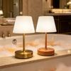 Ambient Bedside Table Lamp Decorative Night Light Creative DC Connector Direct Wireless Metal Lighting for Bedroom