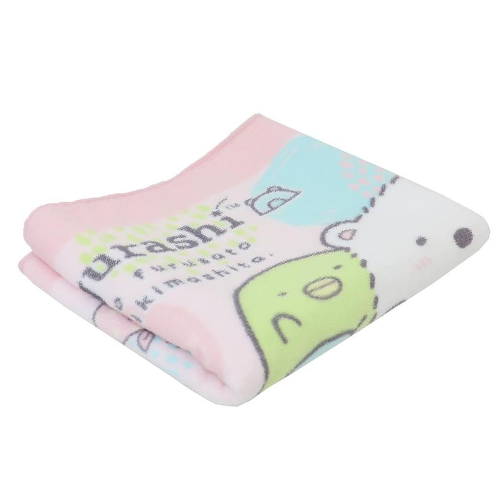 Face Towel Polar Shirring Dye Print <Sumikkogurashi Bear's Hometown>