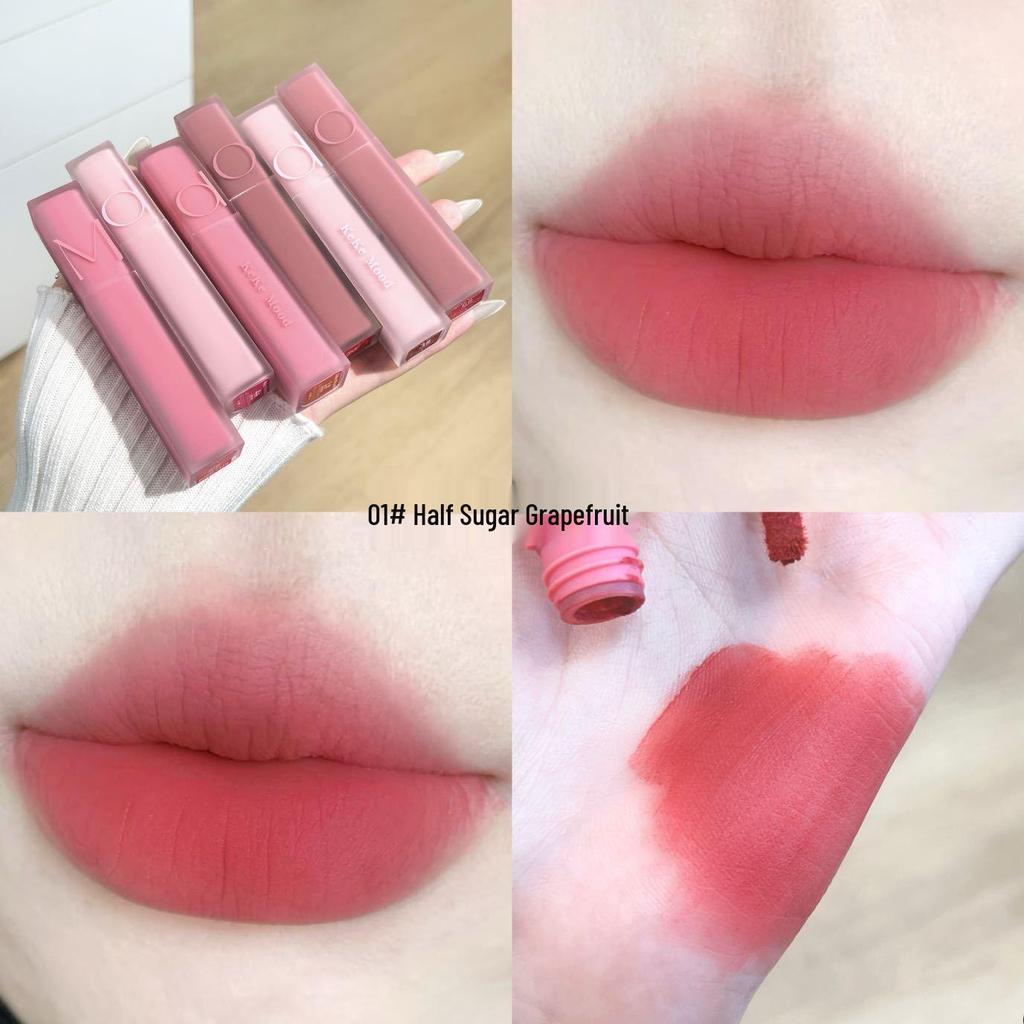KeKeMood Mist Gummy Matte Velvet Lip Glaze - Long-lasting, Lightweight, Natural Korean Style Lipstick.