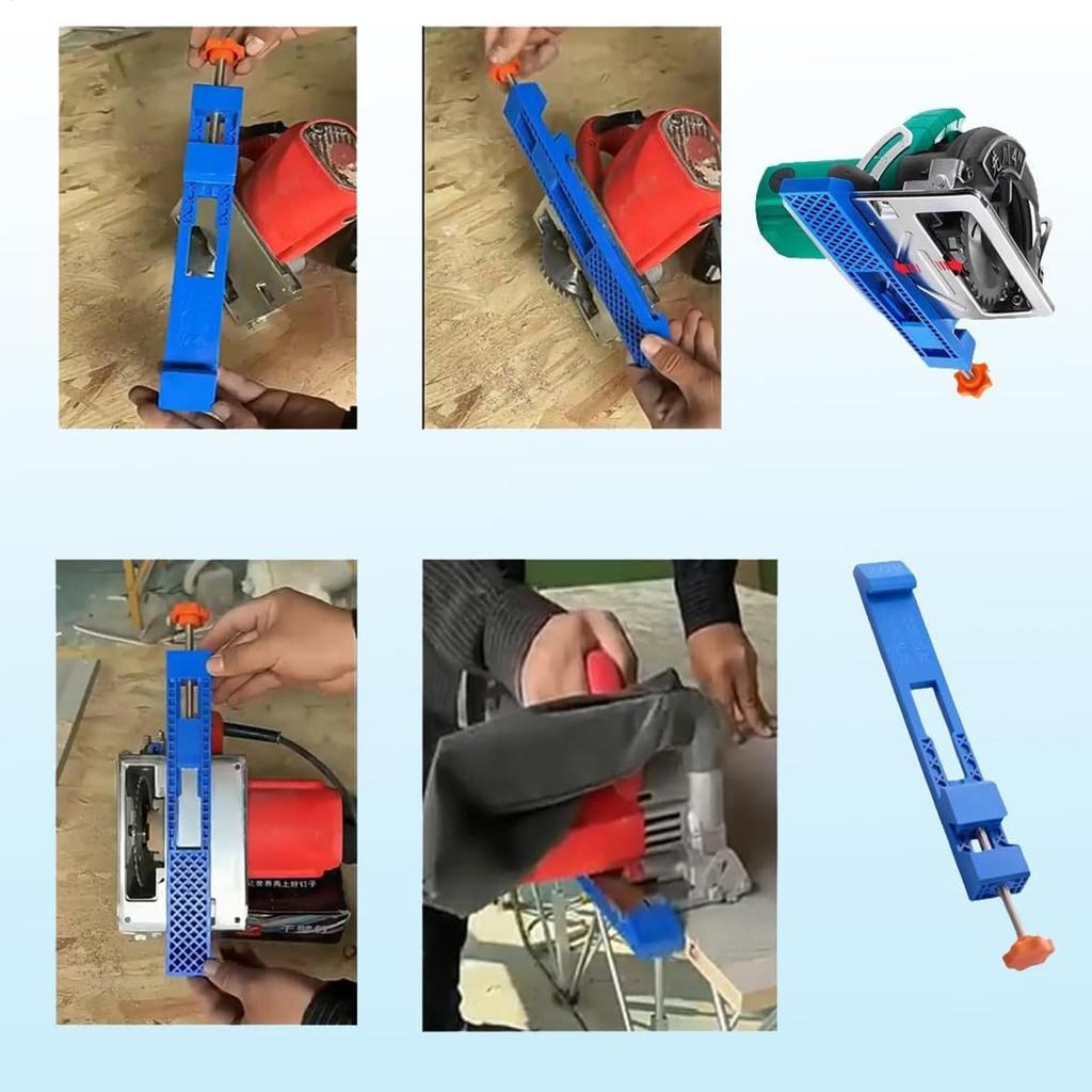 High-quality Adjustable Cutting Machine Base Guide Rail ABS Circular Saw Milling Positioning Clamps Lock The Cutter Base