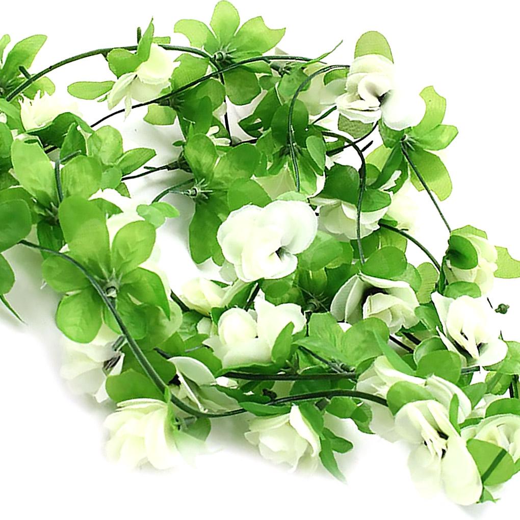 

2 шт. искусственный маленький цветок розы подвесное лоза растение украшение для свадьбы