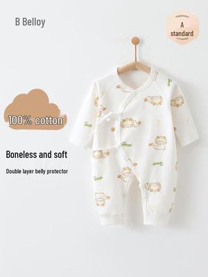 Tuta in Puro Cotone per Bambino: Design Farfalla Autunno/Inverno, Classe A, Senza Ossa
