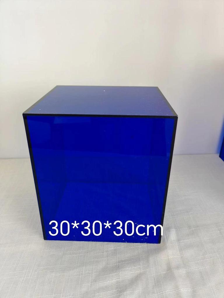 Blue Acrylic Dessert Table Display Stand for Tea Break & Birthday Ornaments