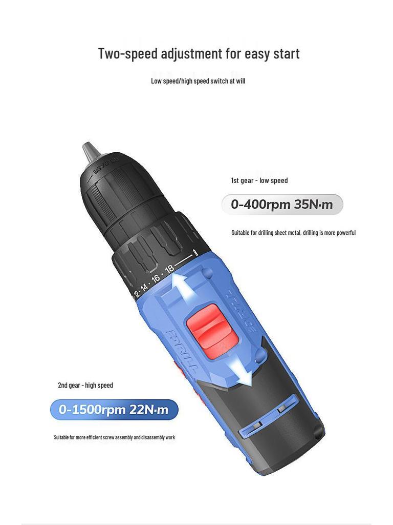 Dongcheng Cordless Brushless Lithium Hammer Drill & Electric Screwdriver
