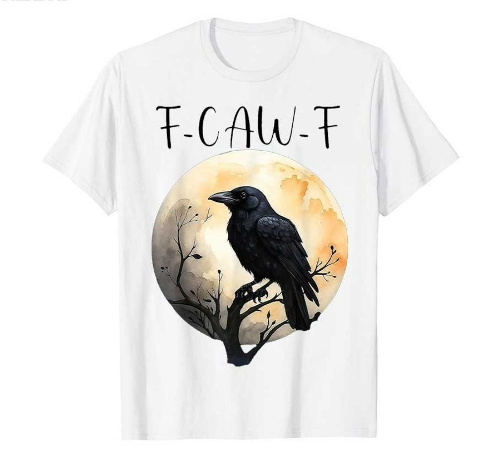 Funny F-Caw-F Chicken Crow T-Shirt Men Funny Cartoon Tee Shirt T-Shirts Men Women Unisex Daily Daily Fitness Travel Streetwear