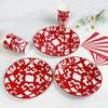 Window Grille Pattern Chinese Style Disposable Tableware Party Supplies  Picnic