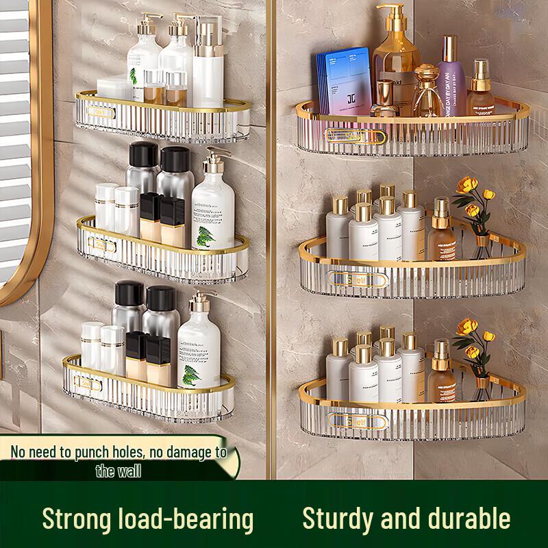 JiaShiGao Wall-Mounted Bathroom Storage Shelf
