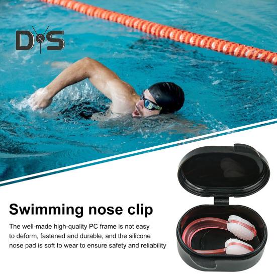 Svømming Neseklemme Myk Silikon Vannsport Øvingsutstyr Sklisikkert Vanntett Dykking Dusj Snorkling Surfing Neseklips for alle aldre