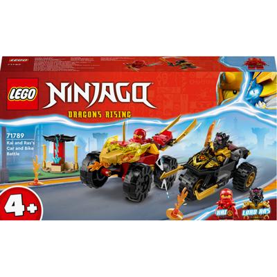 LEGO Ninjago 71789 Batalhas de carros e motos de Kai e Lars, cores misturadas