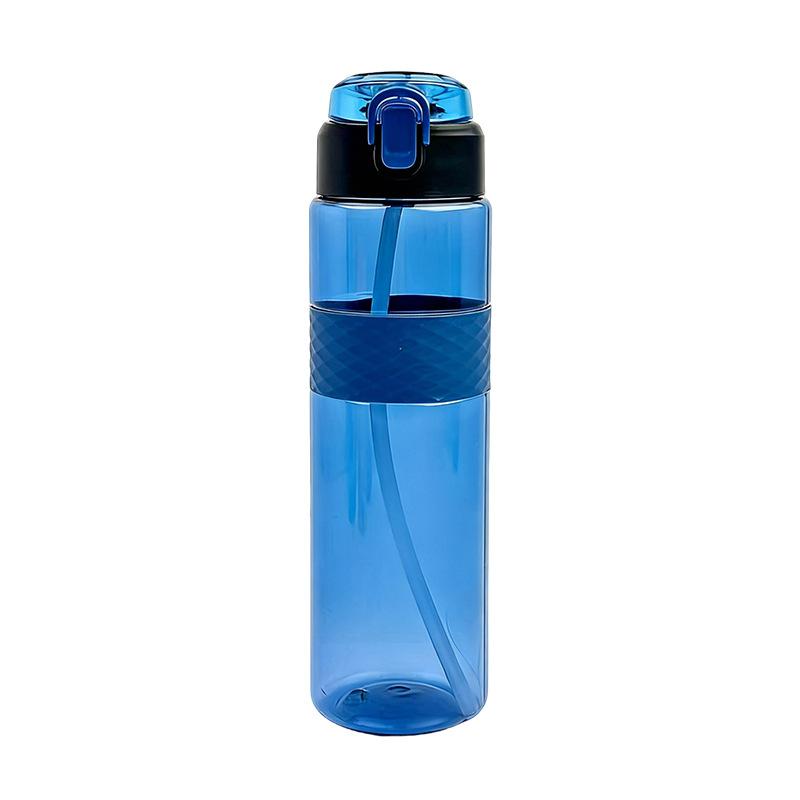 Water bottle fitness sports water cup large capacity outdoor portable handle drop-proof plastic cup high value leak-proof sports accompanying cup