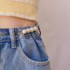 2Pcs Fashion Pearl Brooch Waist Cinching Adjustable Skirt Anti-slip Metal Pin Fixed Clothes DIY Accessories