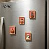 Metal Cabinet Ornaments Halloween Pumpkin Frame Refrigerator Magnet, Vintage Ghost Fridge Waterproof Magnets Whiteboard Decorative Magnet for Holiday