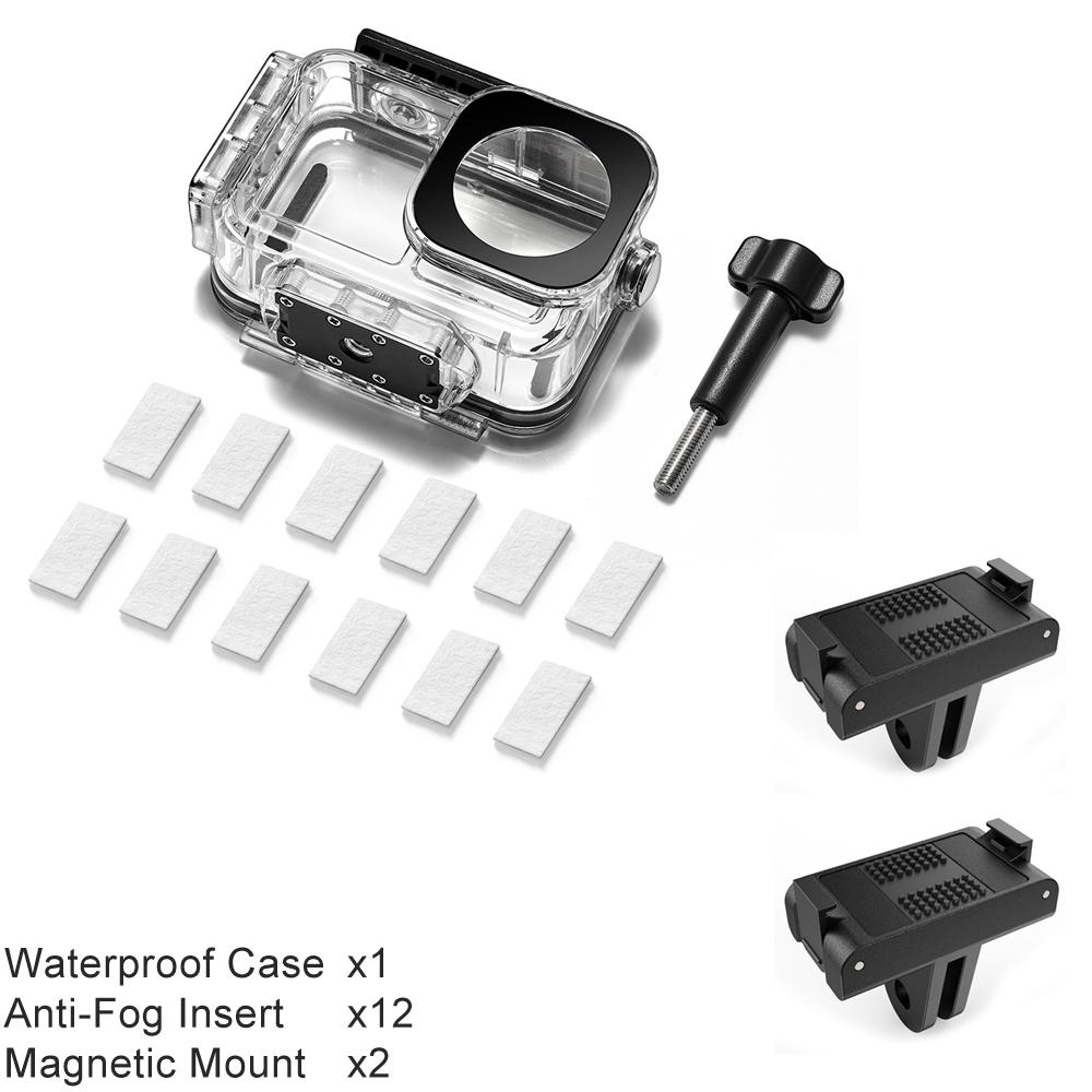 Magnetic Waterproof Case for DJI OSMO Action 5 Pro 4 3 60m Underwater Dive Housing Protective Diving Cover Mount Accessories