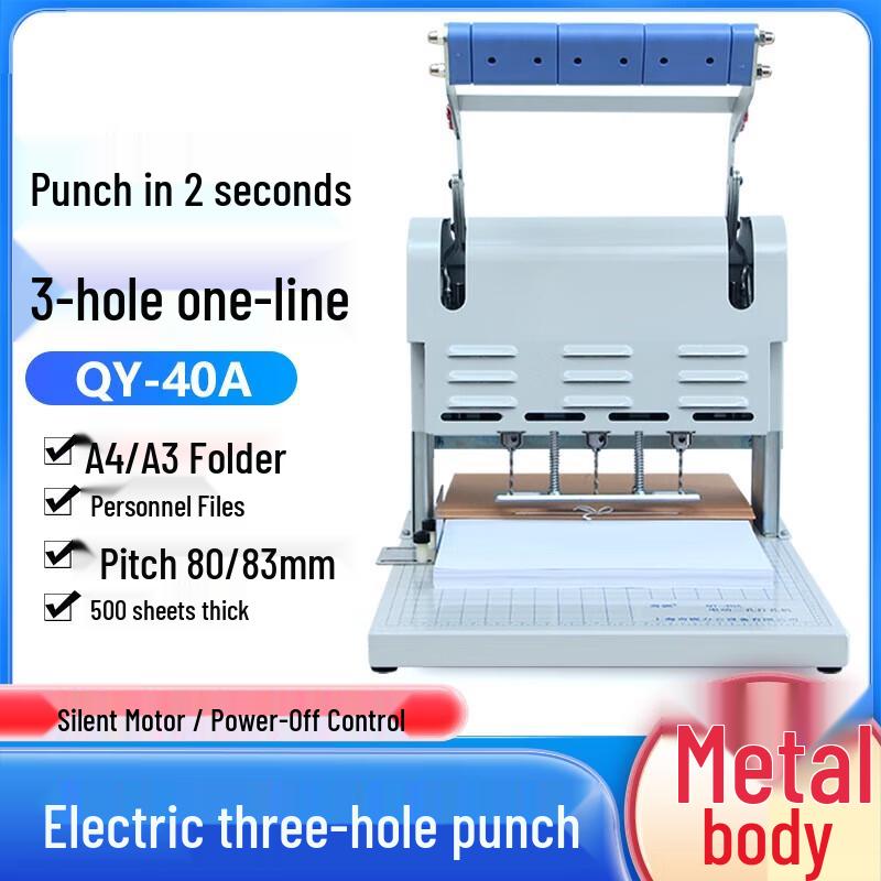 Qiyan QY-40A Electric 3-Hole File Binding Machine