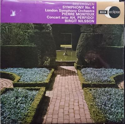 LP Record LUDWIG VAN BEETHOVEN - LONDON SYMPH - Symphony No. 4  / Concert Aria - Ah ECS671 Decca, Eclipse 1973 UK Classical Used